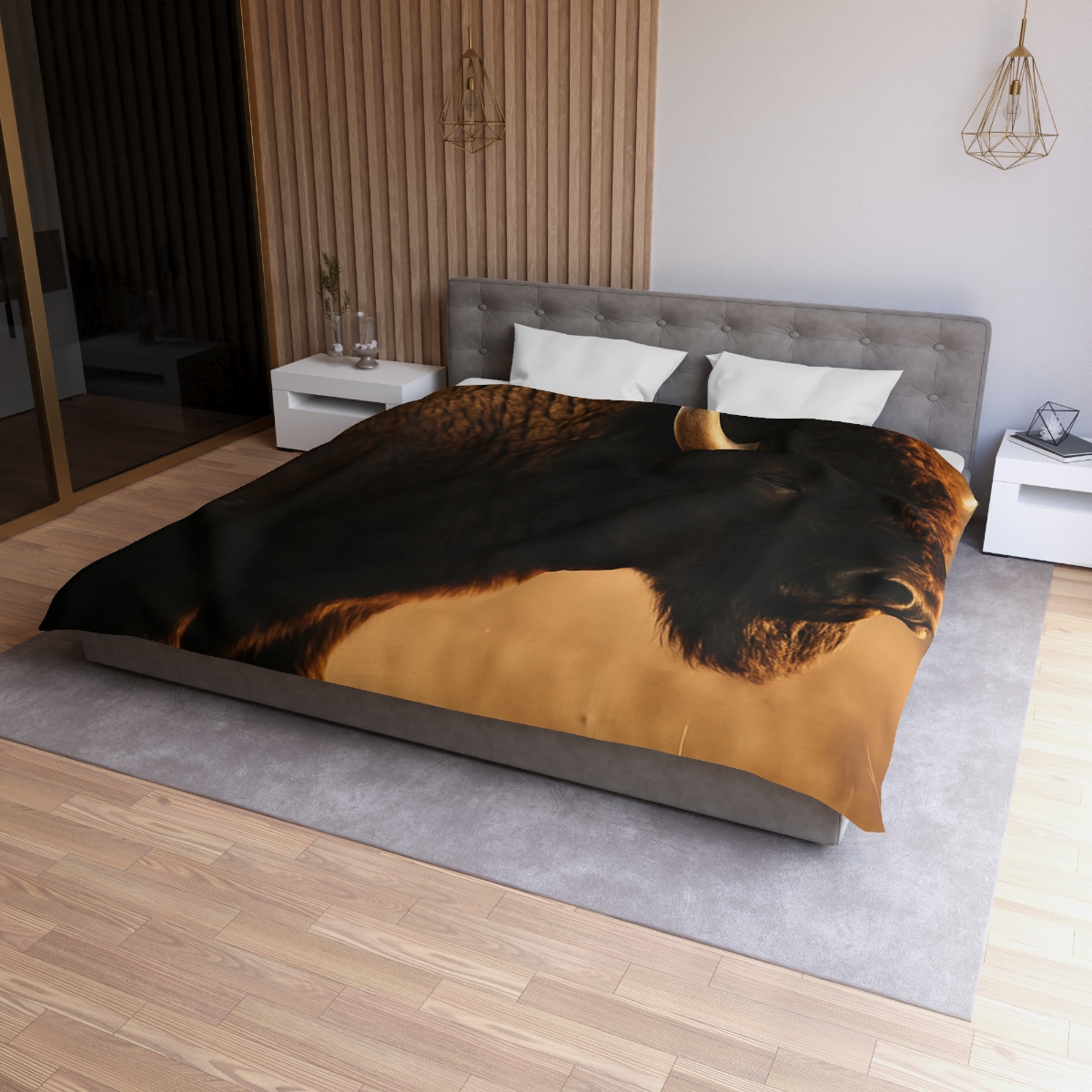 Prairie Thunder Bison custom duvets