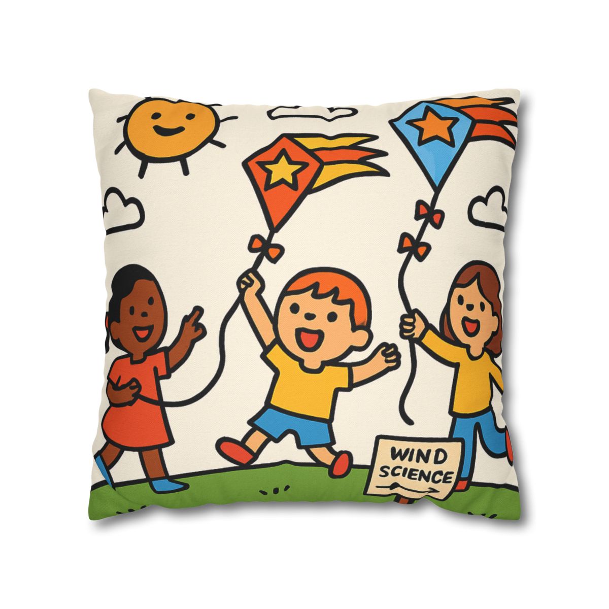 Comet Kite Parade On Cloud Hill soft cotton pillow cases