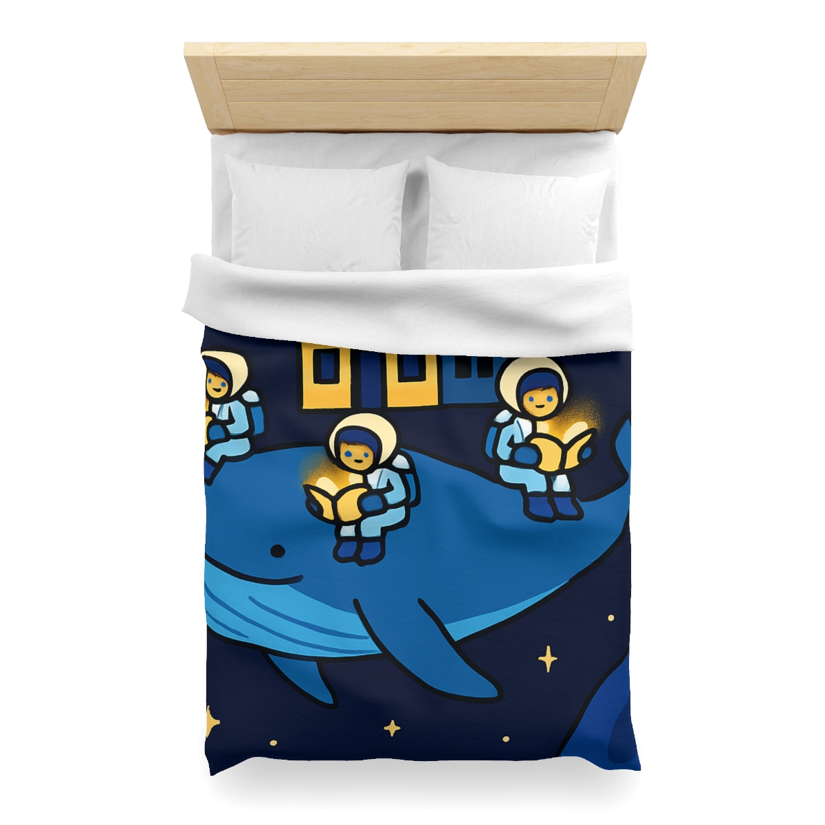 Starlight Library On A Floating Whale trendy bedroom duvets