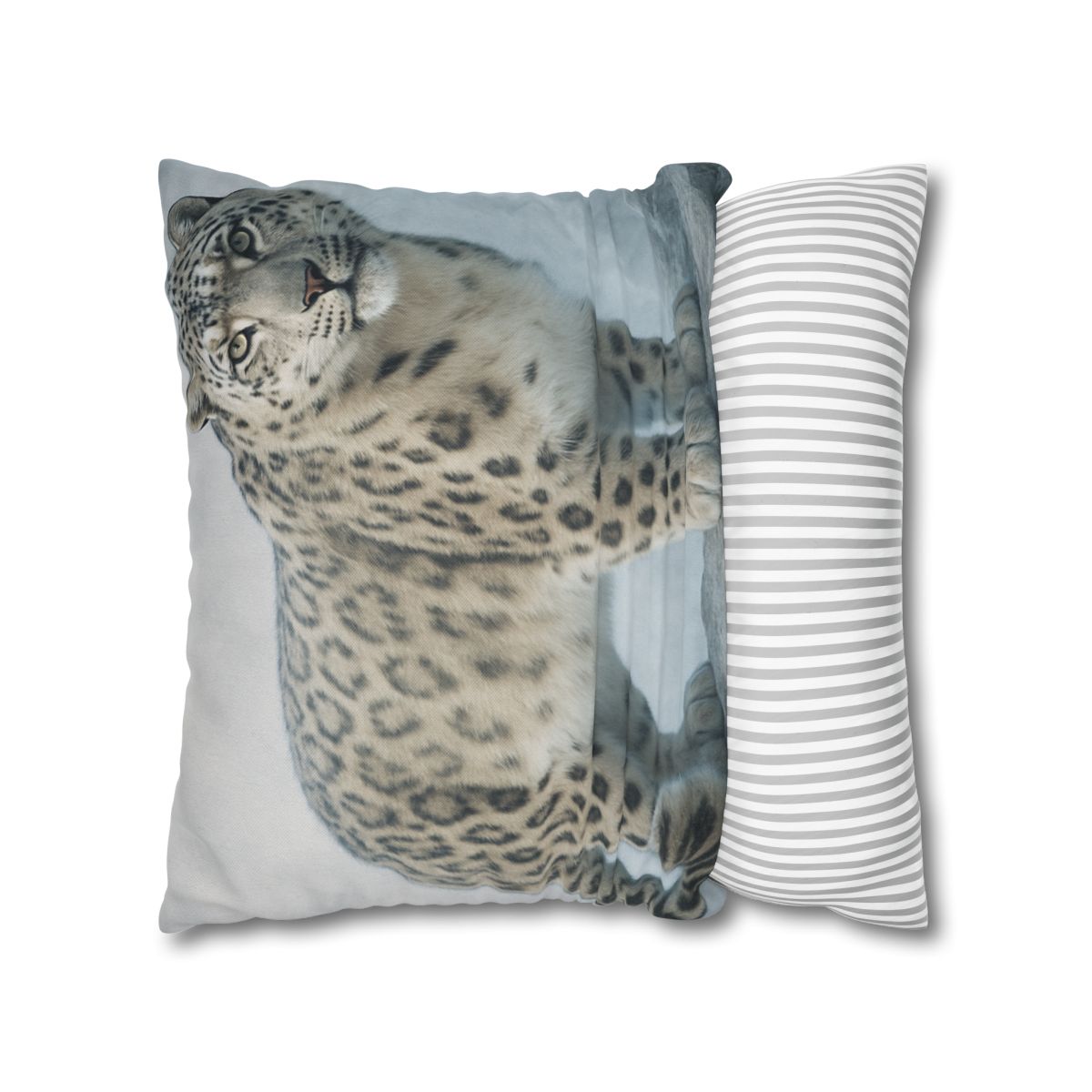Frost Summit Snow Leopard soft cotton pillow cases