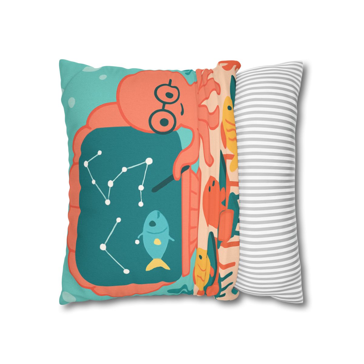 Cosmic Coral Classroom soft cotton pillow cases
