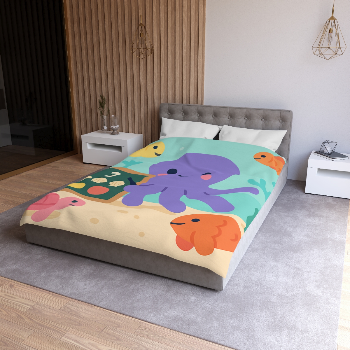 Coral Classroom Octopus duvets for gifts