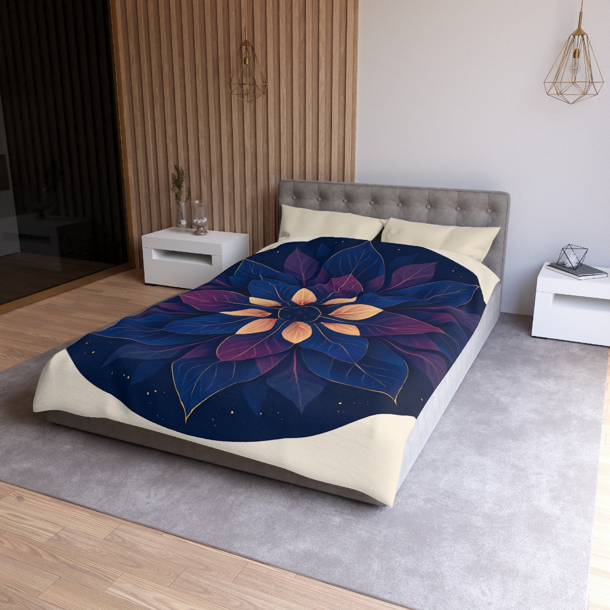 Petal Prism Mandala designer printed duvets