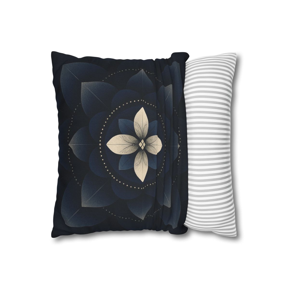 Petal Eclipse Mandala designer print pillow cases