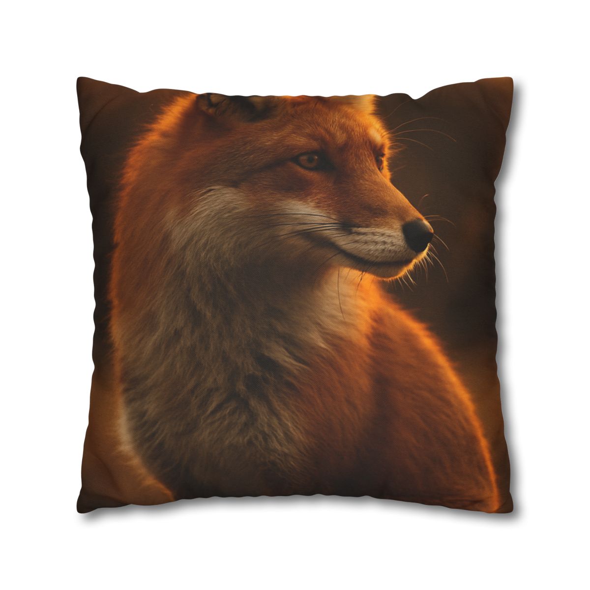 Crimson Whisper Red Fox soft cotton pillow cases