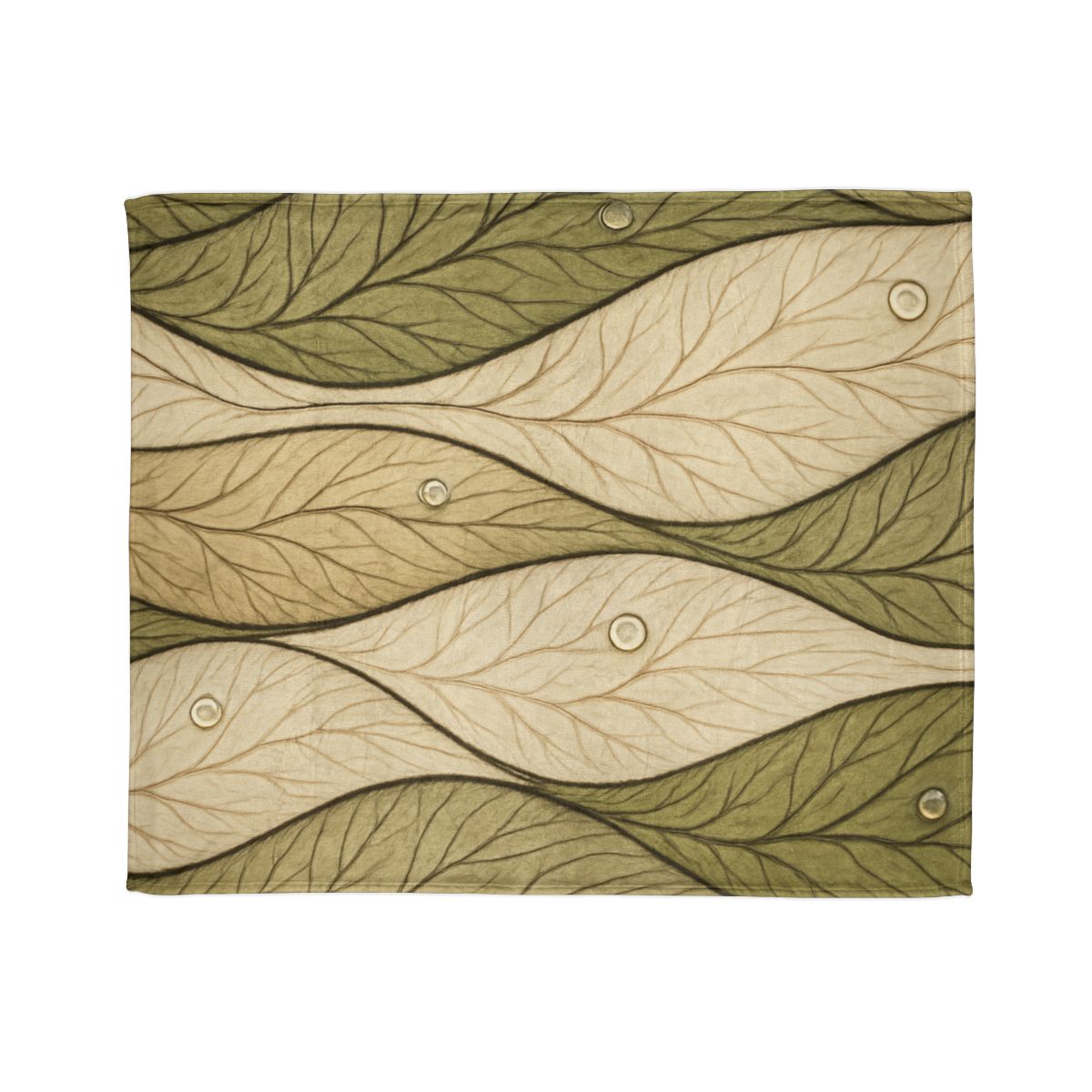 Leaf Vein Topography Waves trendy patterned blankets