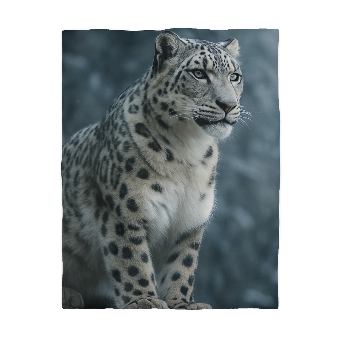 Crest Of Silence Snow Leopard custom duvets