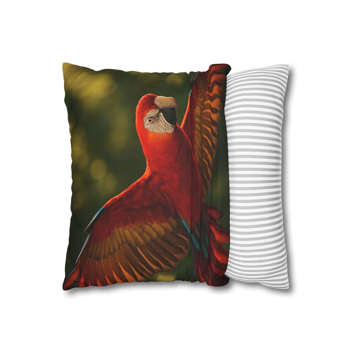 Scarlet Macaw Ember Flight stylish decorative pillowcases