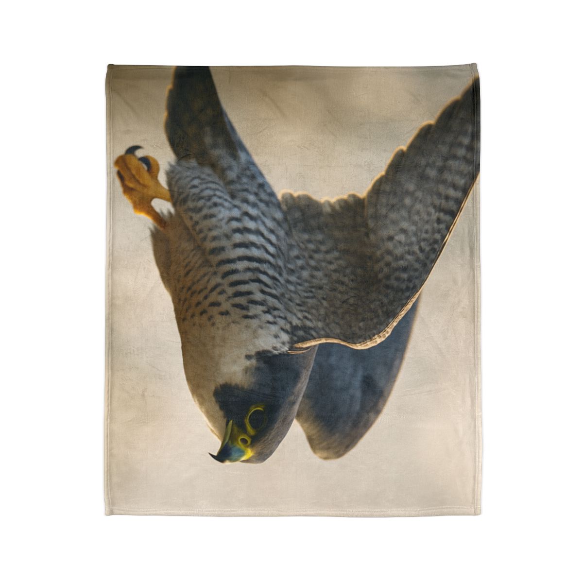Sky Bolt Peregrine Falcon soft fleece blankets
