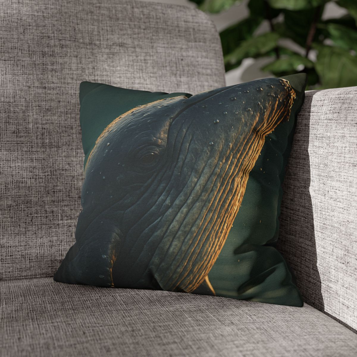 Silver Surge Humpback Whale soft cotton pillow cases
