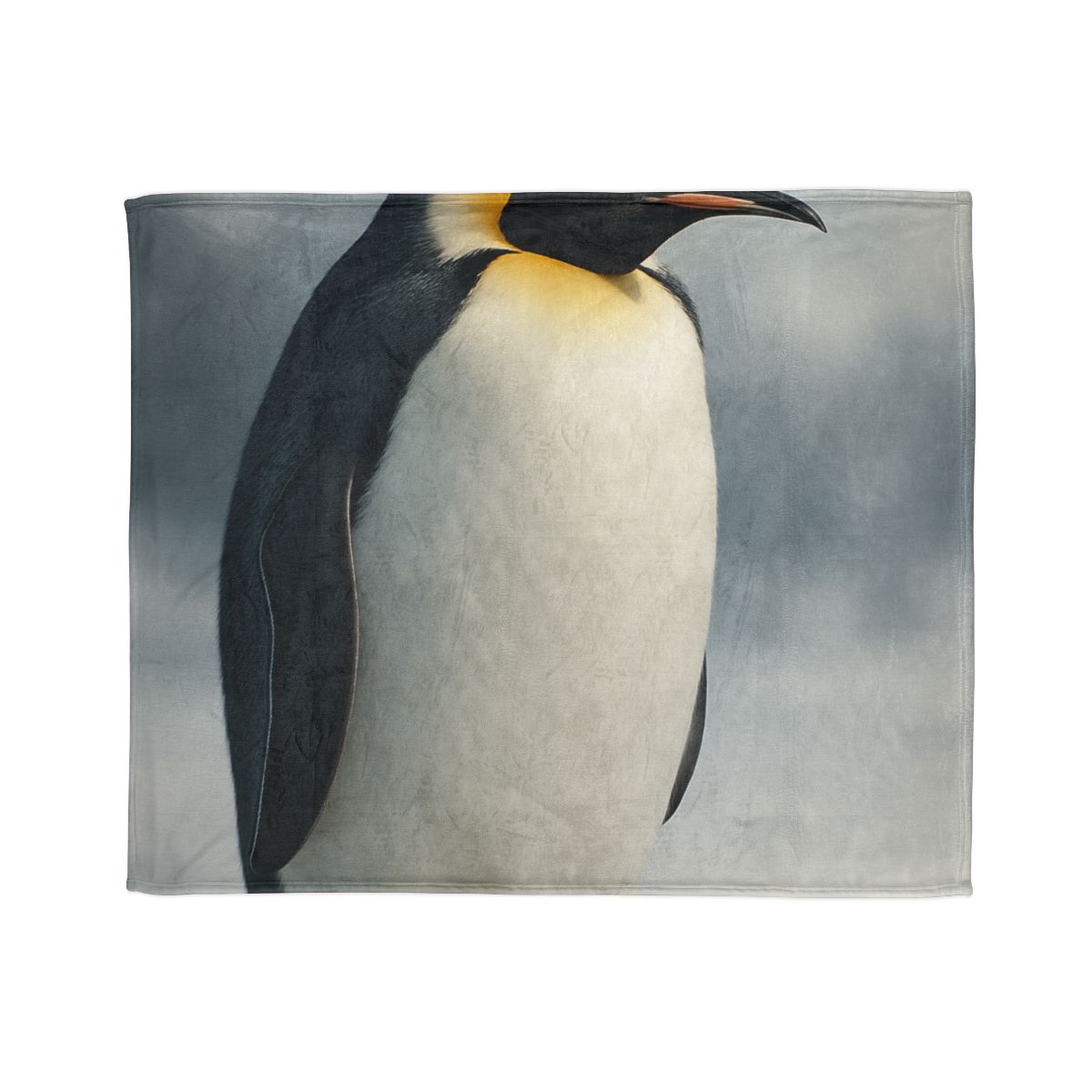 Moonlit Vigil Emperor Penguin personalized cozy blankets