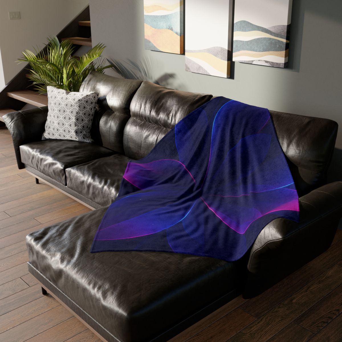 Petal Prism Parallax personalized cozy blankets