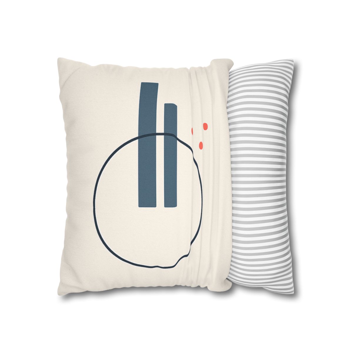 Offset Ring With Split Bars designer print pillow cases