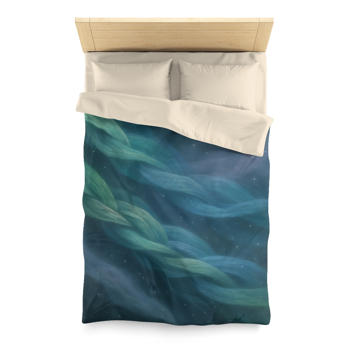 Auroral Nebula Weave designer printed duvets