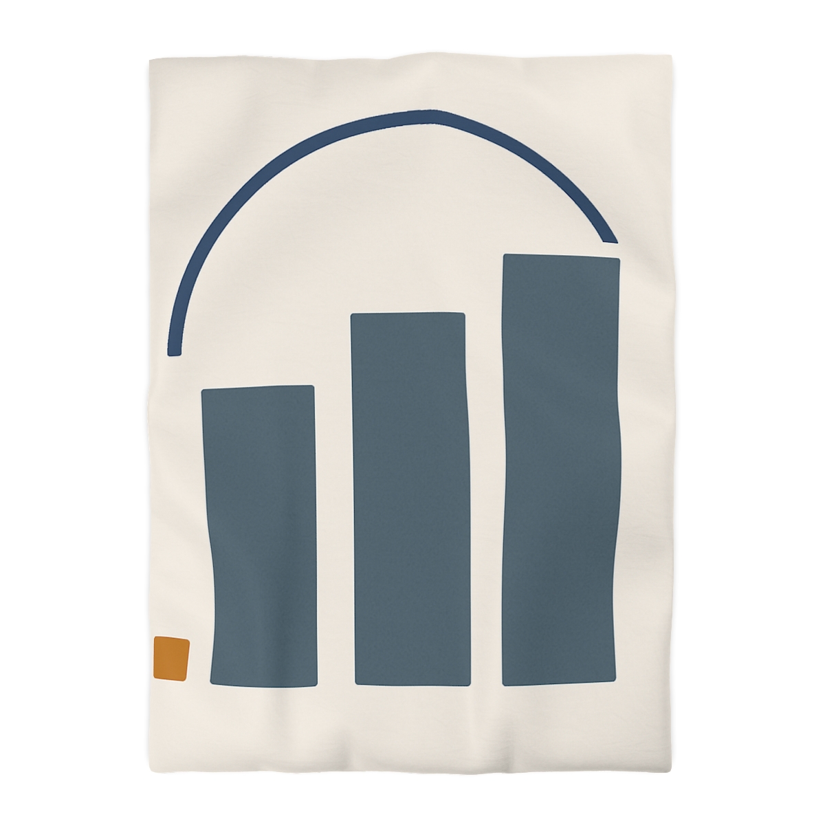 Three Bars With Hanging Arc designer printed duvets