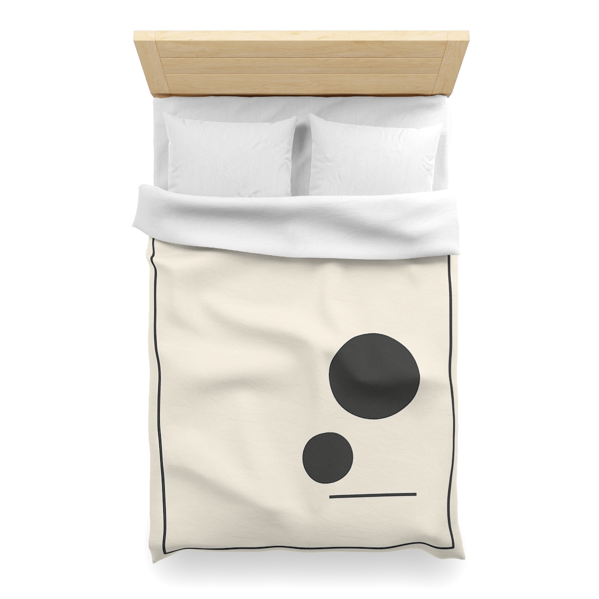 Offset Frame With Twin Disks soft comforter duvets