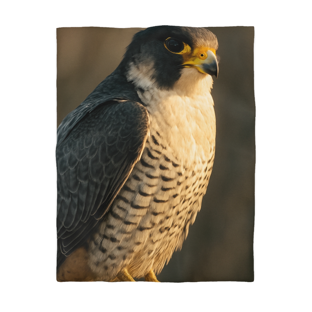 Starlit Poise Peregrine Falcon designer printed duvets