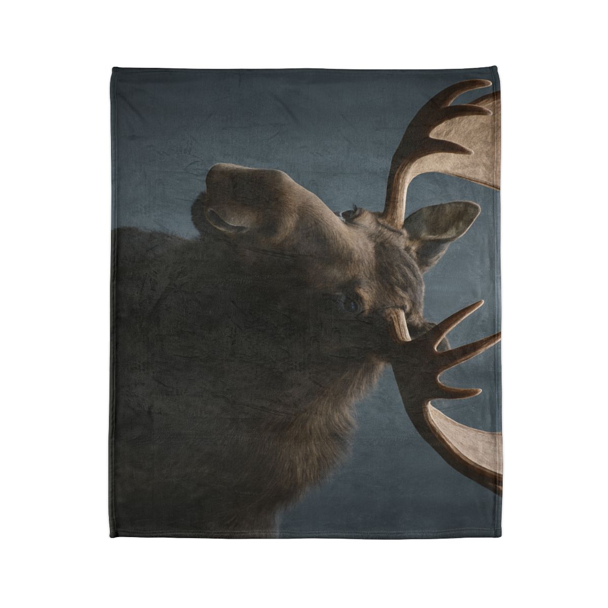 Quiet Titan Moose personalized cozy blankets