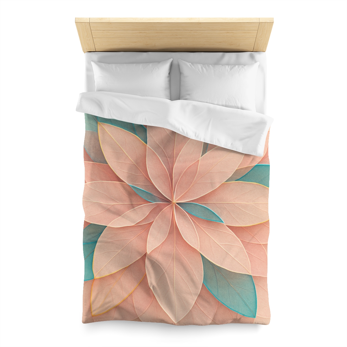 Petal Prism Overlap designer printed duvets