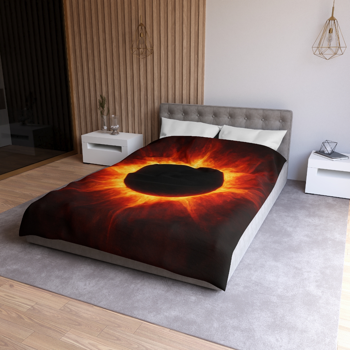 Eclipsed Ember Bloom soft comforter duvets