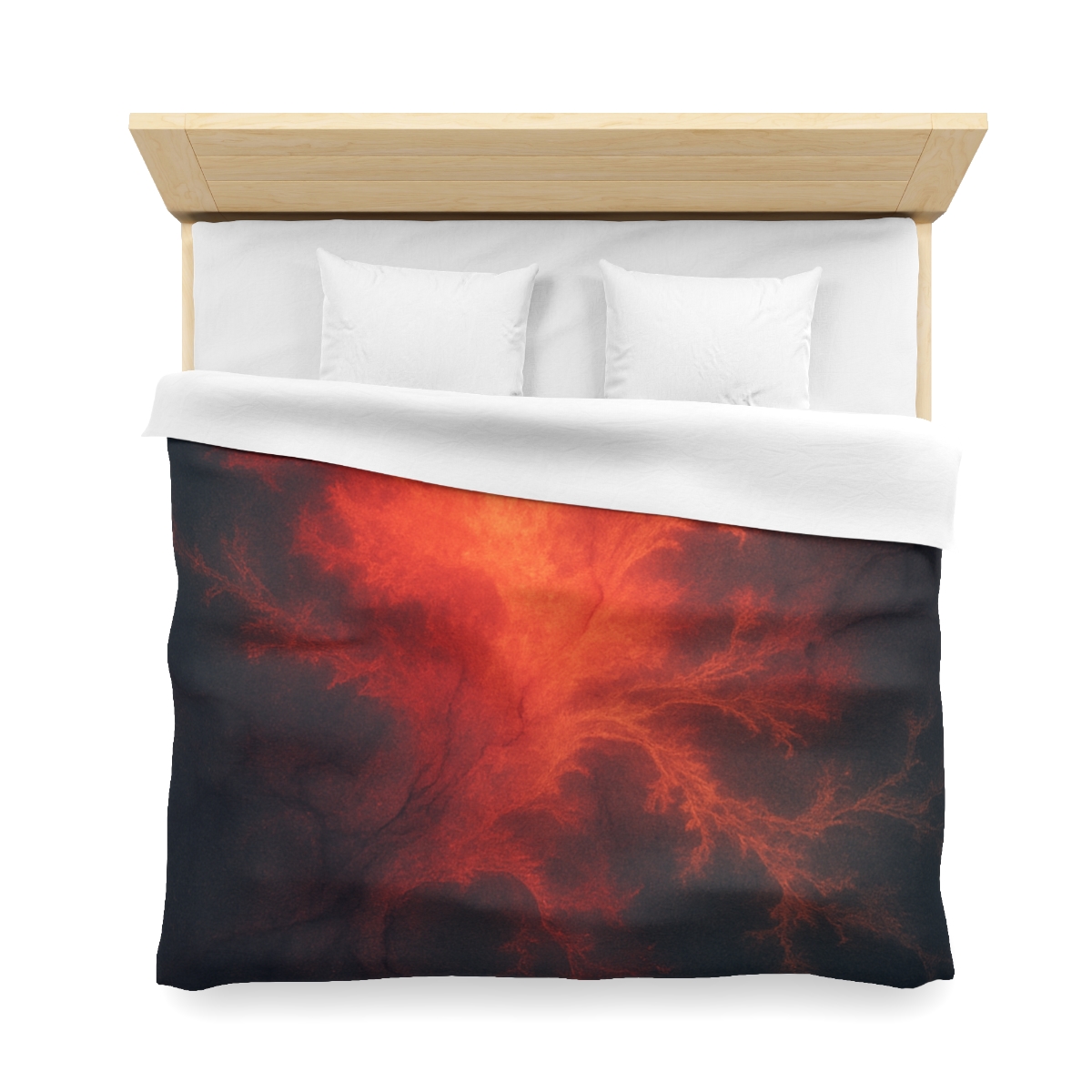 Fractal Nebula Tidal Bloom stylish duvet covers