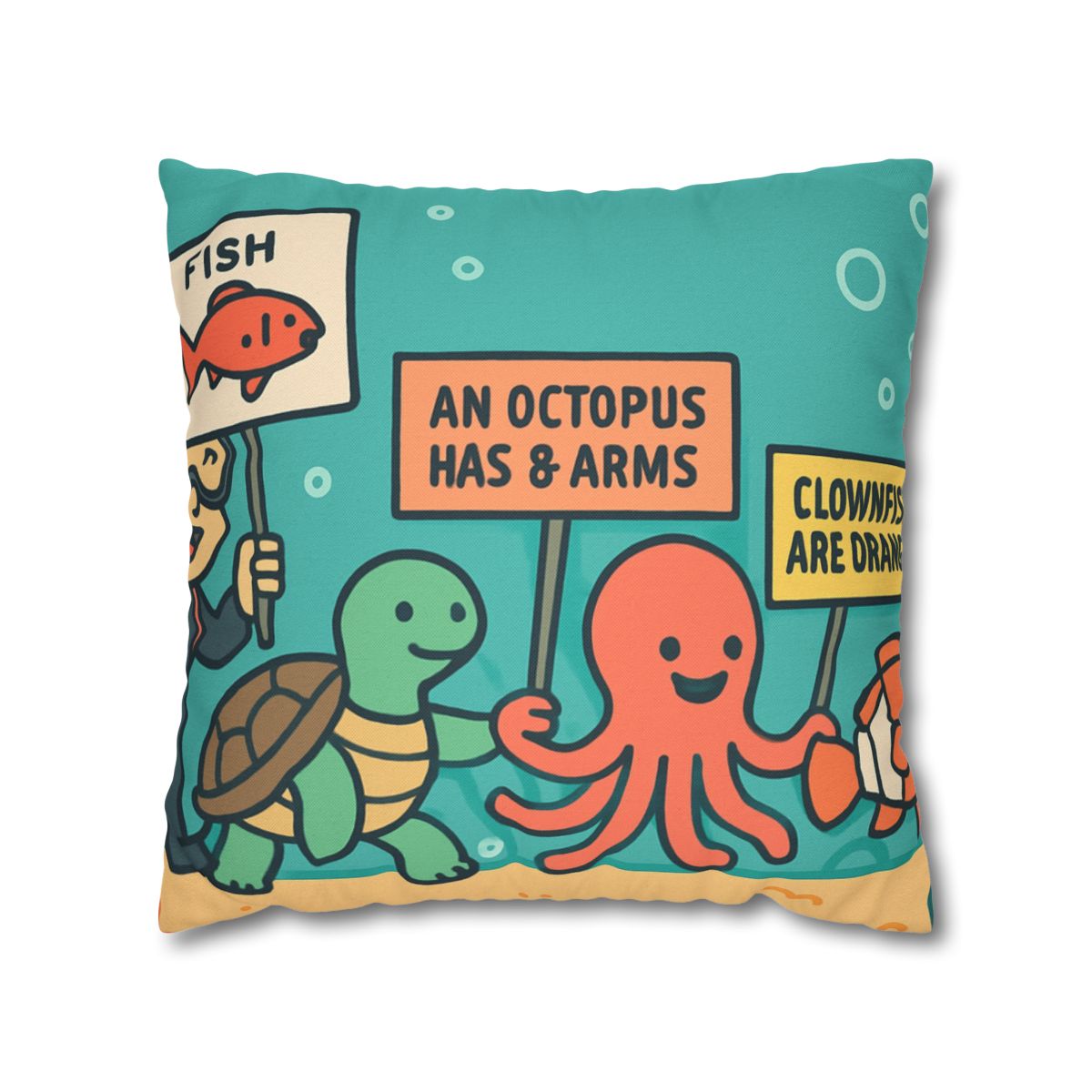 Coral Kingdom Science Parade custom pillow cases