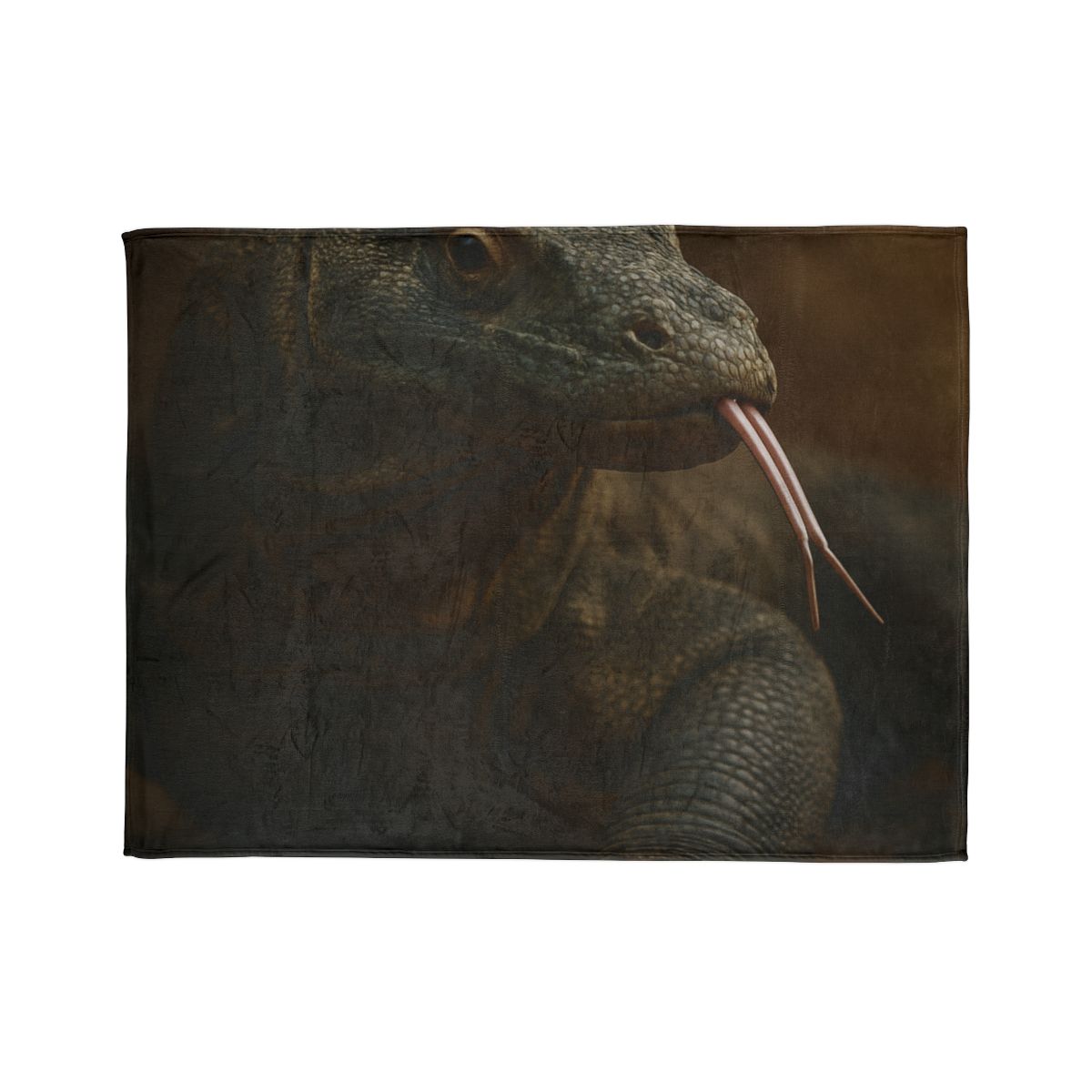 Ancient Sentinel Komodo Dragon personalized cozy blankets
