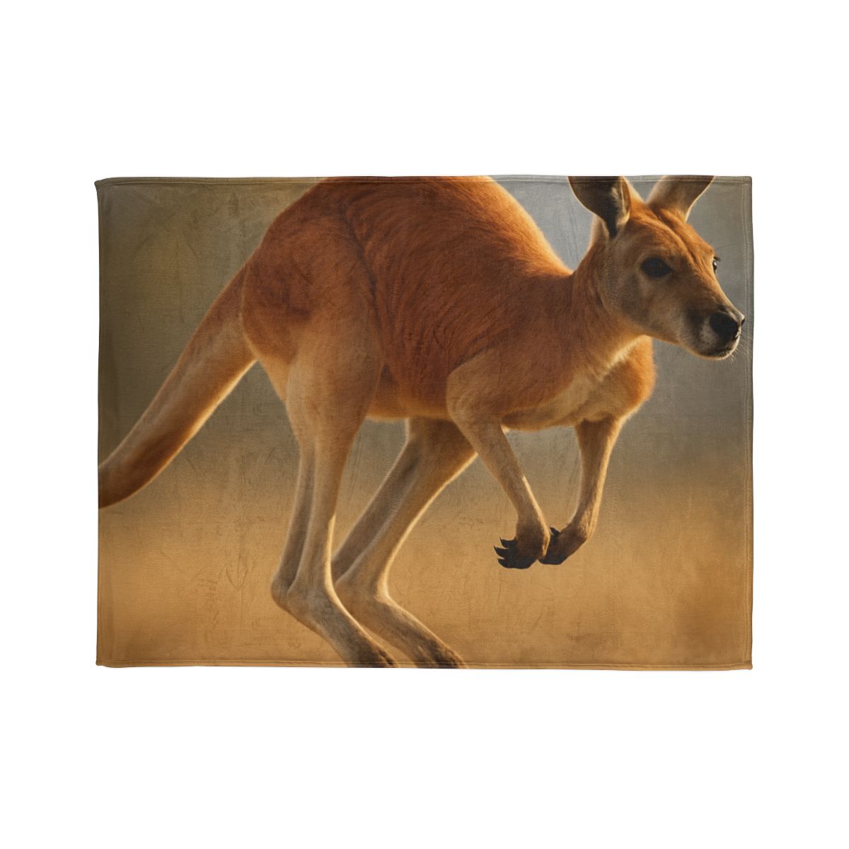 Ember Hop Red Kangaroo designer printed blankets