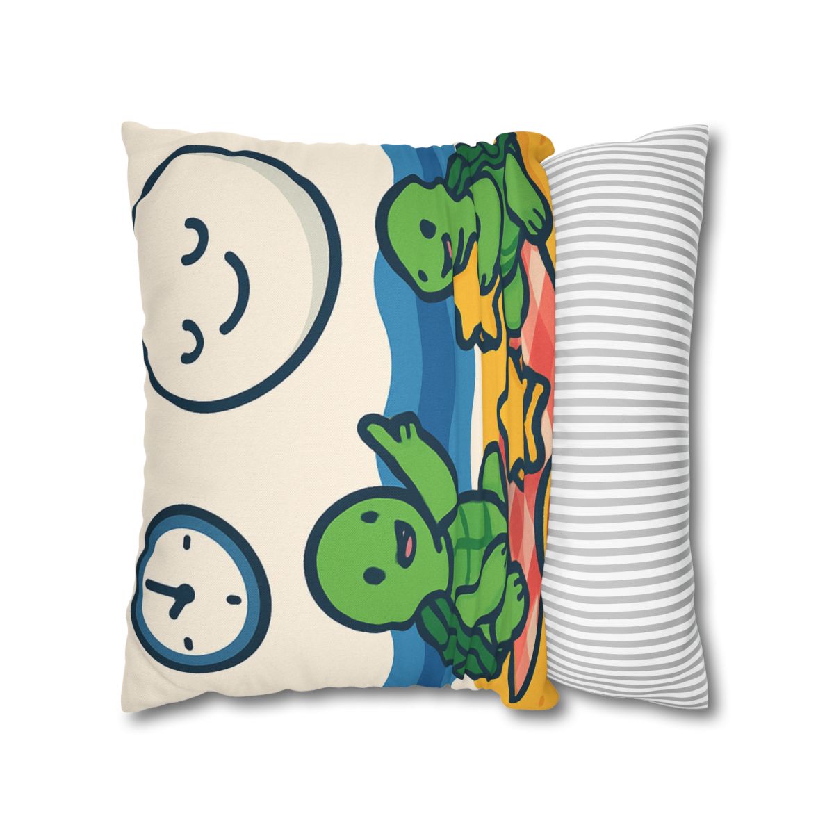 Moon Turtles Tide Time Picnic personalized pillow covers