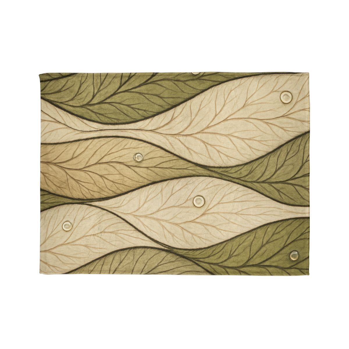 Leaf Vein Topography Waves trendy patterned blankets