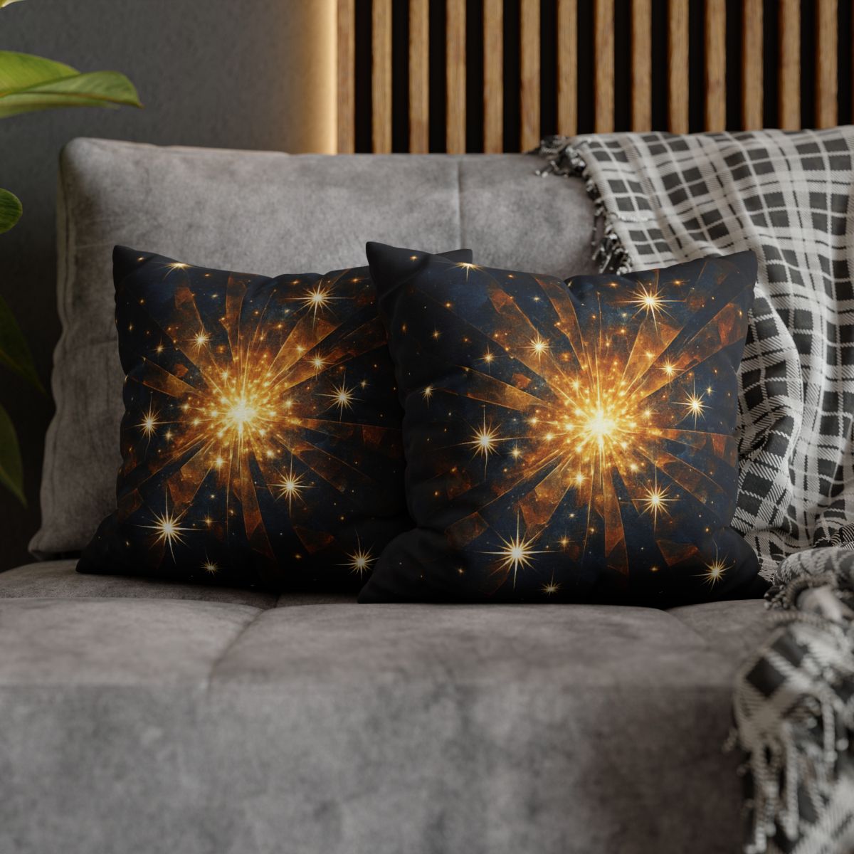 Starburst Mosaic Field trendy patterned pillow cases