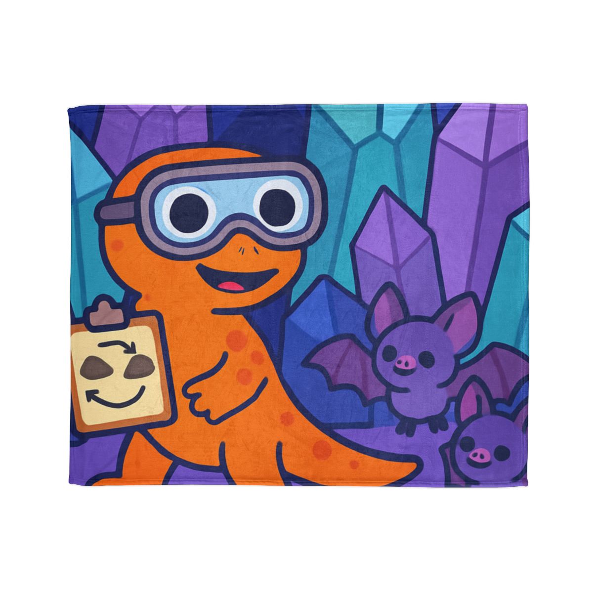 Crystal Cavern Salamander Science Team decorative home blankets