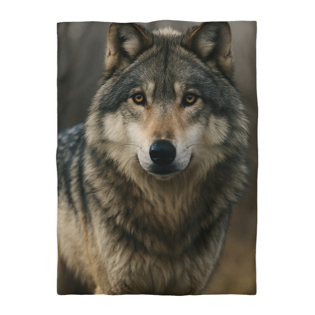 Ember Gaze Gray Wolf custom duvets