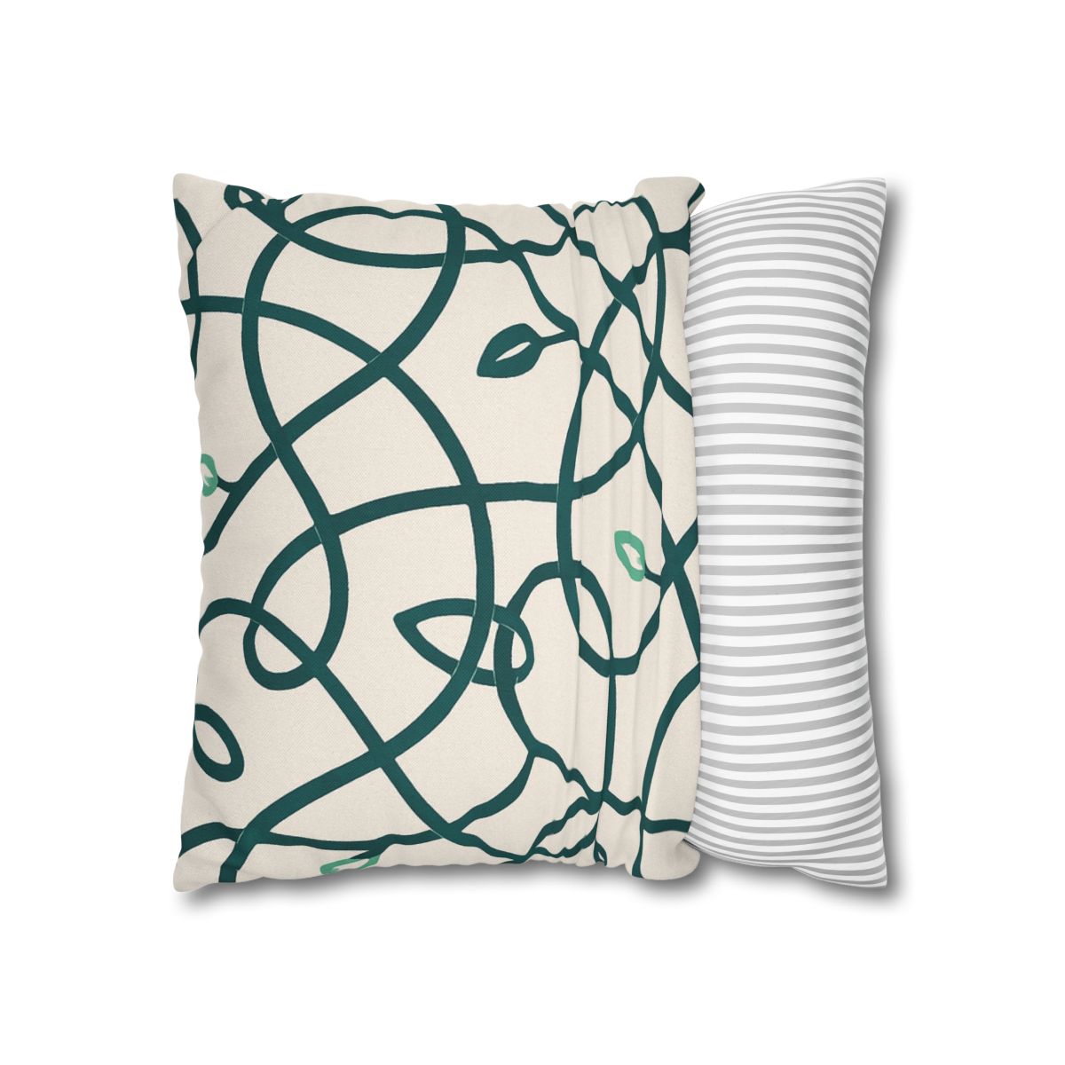 Vine Circuit Interlace personalized pillow covers