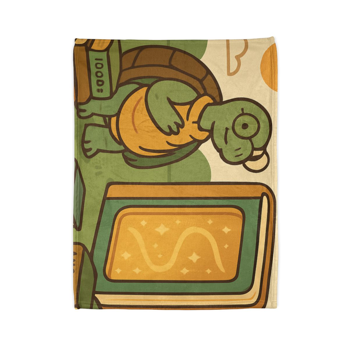 Time Traveling Tortoise Library designer printed blankets