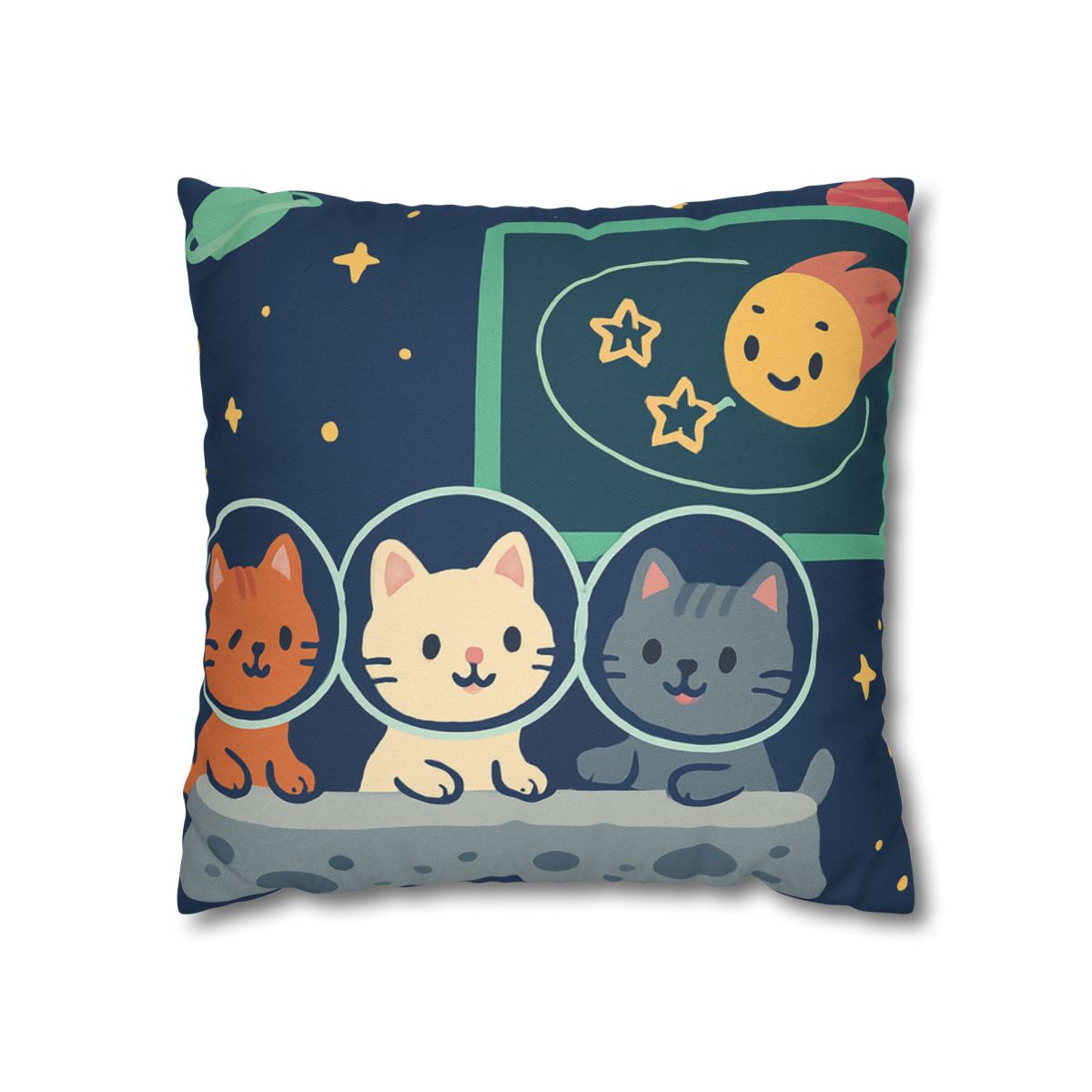 Comet Classroom For Curious Kittens personalized pillow covers