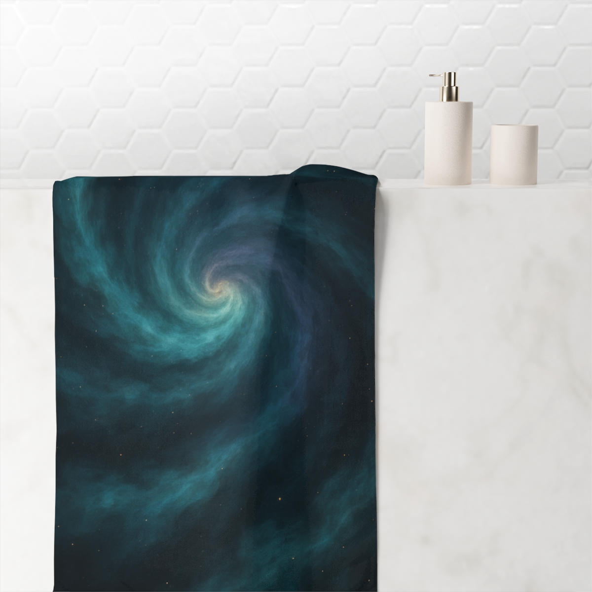 Nebula Spiral Tapestry soft cotton towels