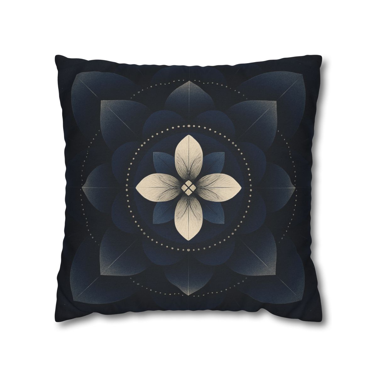 Petal Eclipse Mandala designer print pillow cases