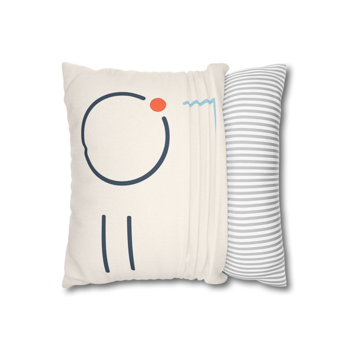 Quiet Orbit With Offset Bars personalized pillow covers