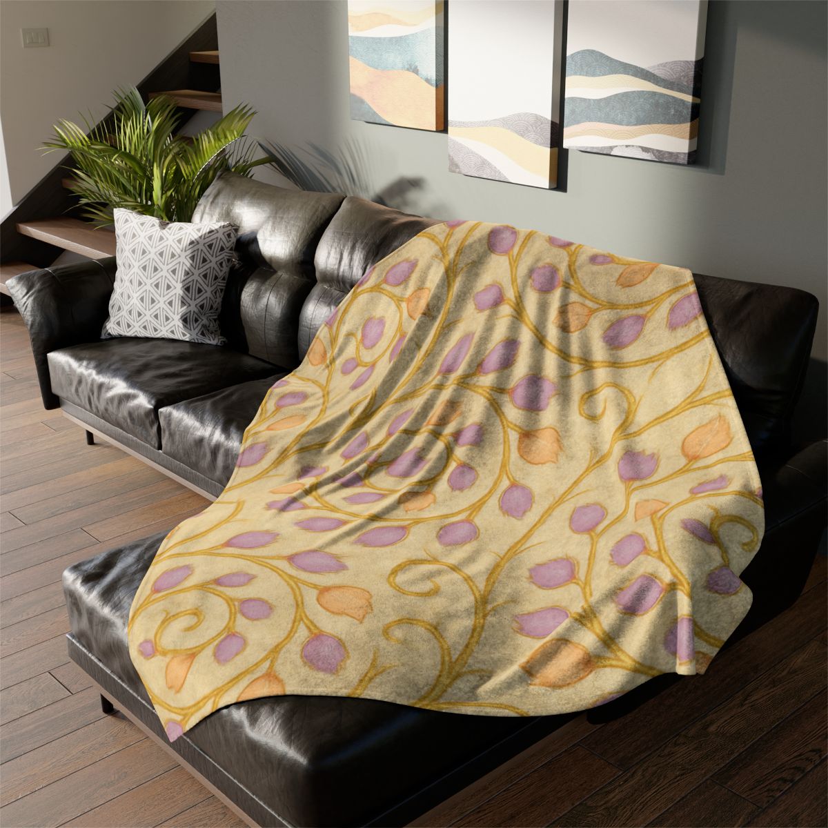 Bud Spiral Tapestry designer printed blankets