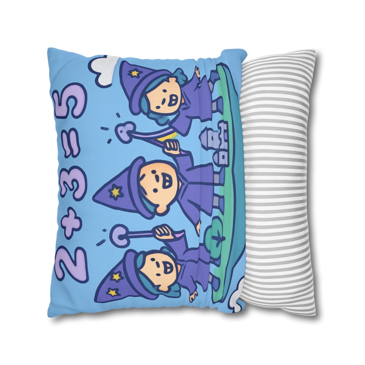 Math Wizards Floating Island comfortable bedding pillow covers