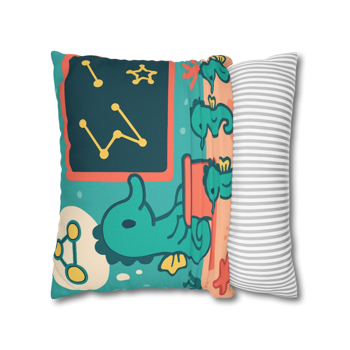 Starry Seahorse School personalized pillow covers