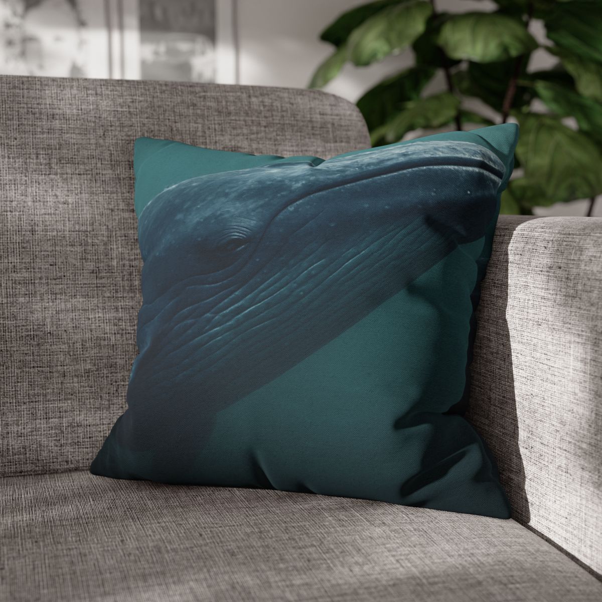 Ocean Song Blue Whale personalized pillow covers