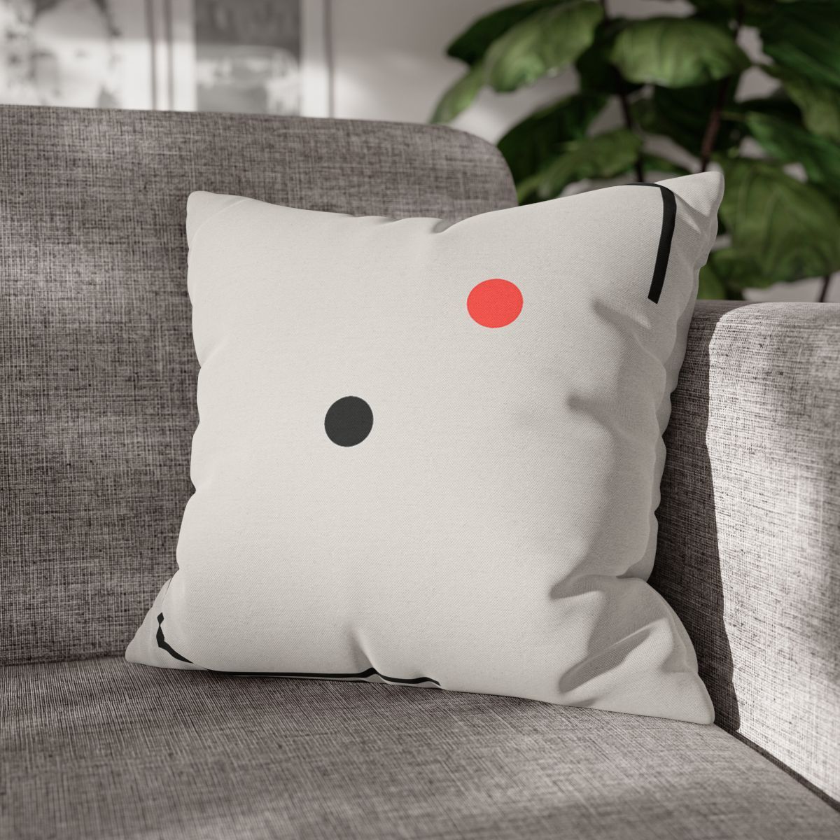 Nested Corner Frames With Two Dots trendy patterned pillow cases