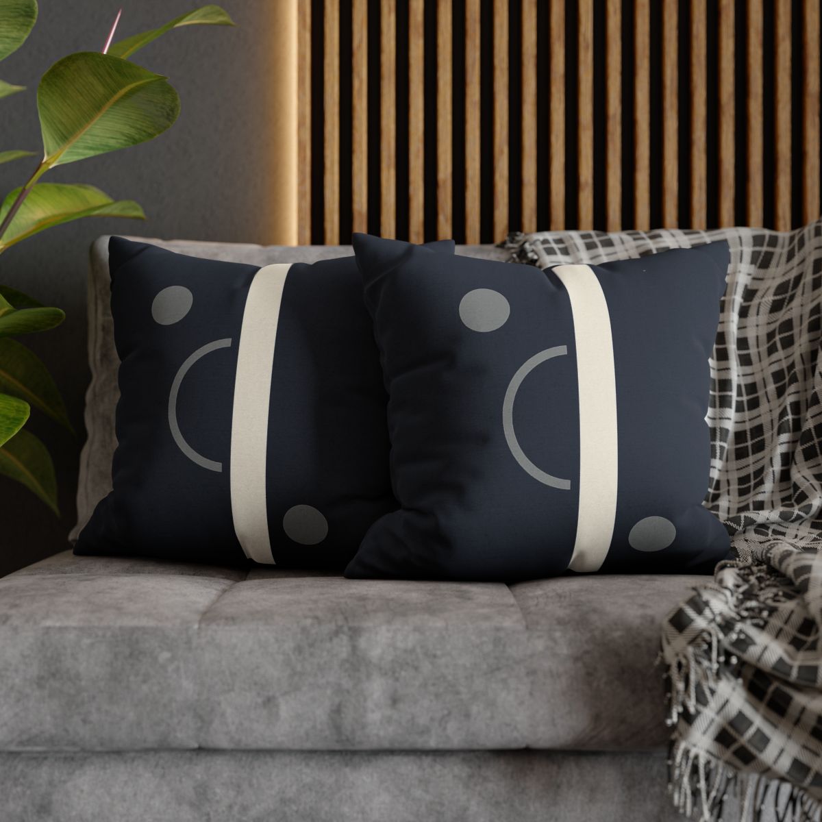 Eclipse Bar And Arc Balance designer print pillow cases