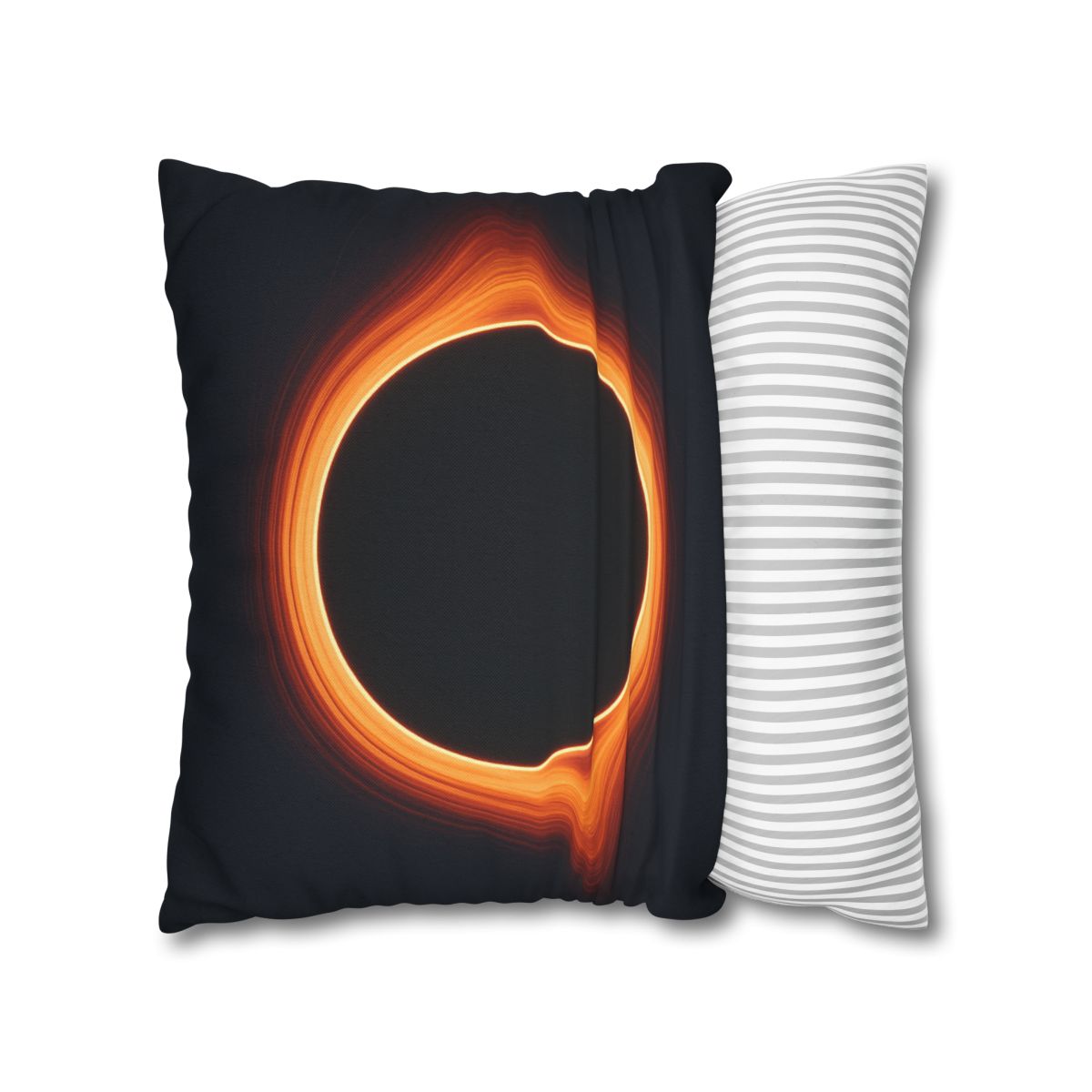 Black Hole Silhouette soft cotton pillow cases