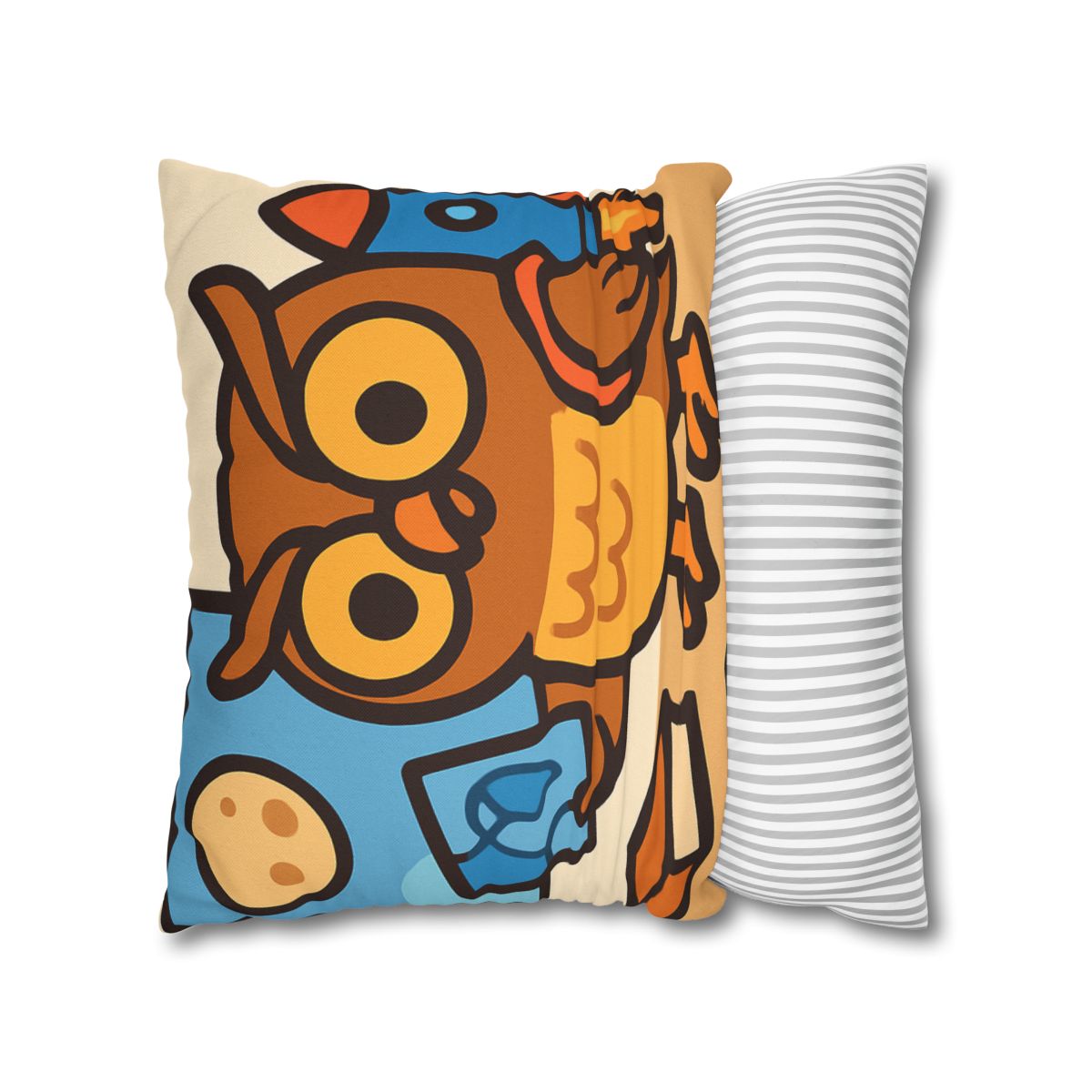 Rocket School Owl personalized pillow covers