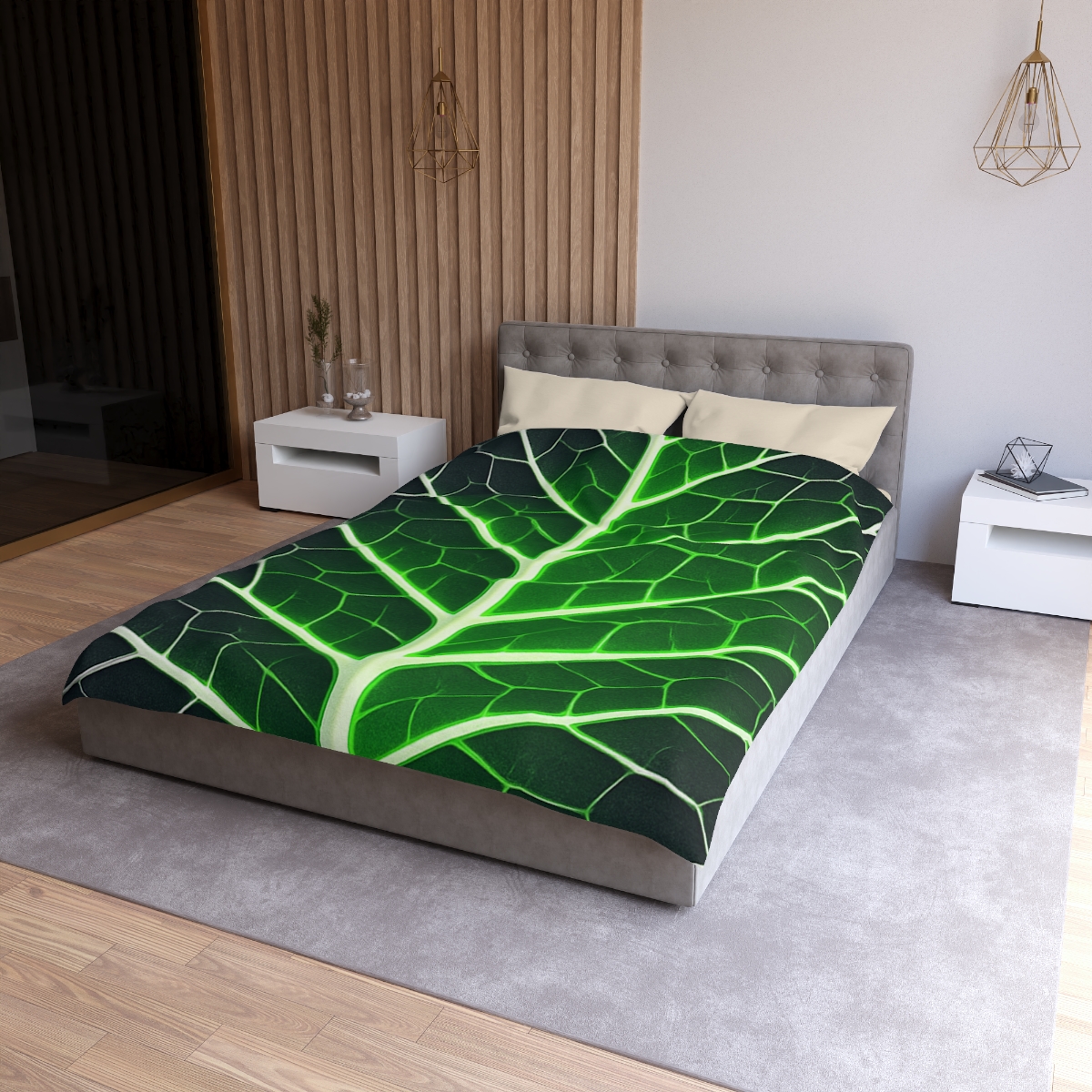 Fractaled Leaf Vein Web soft comforter duvets