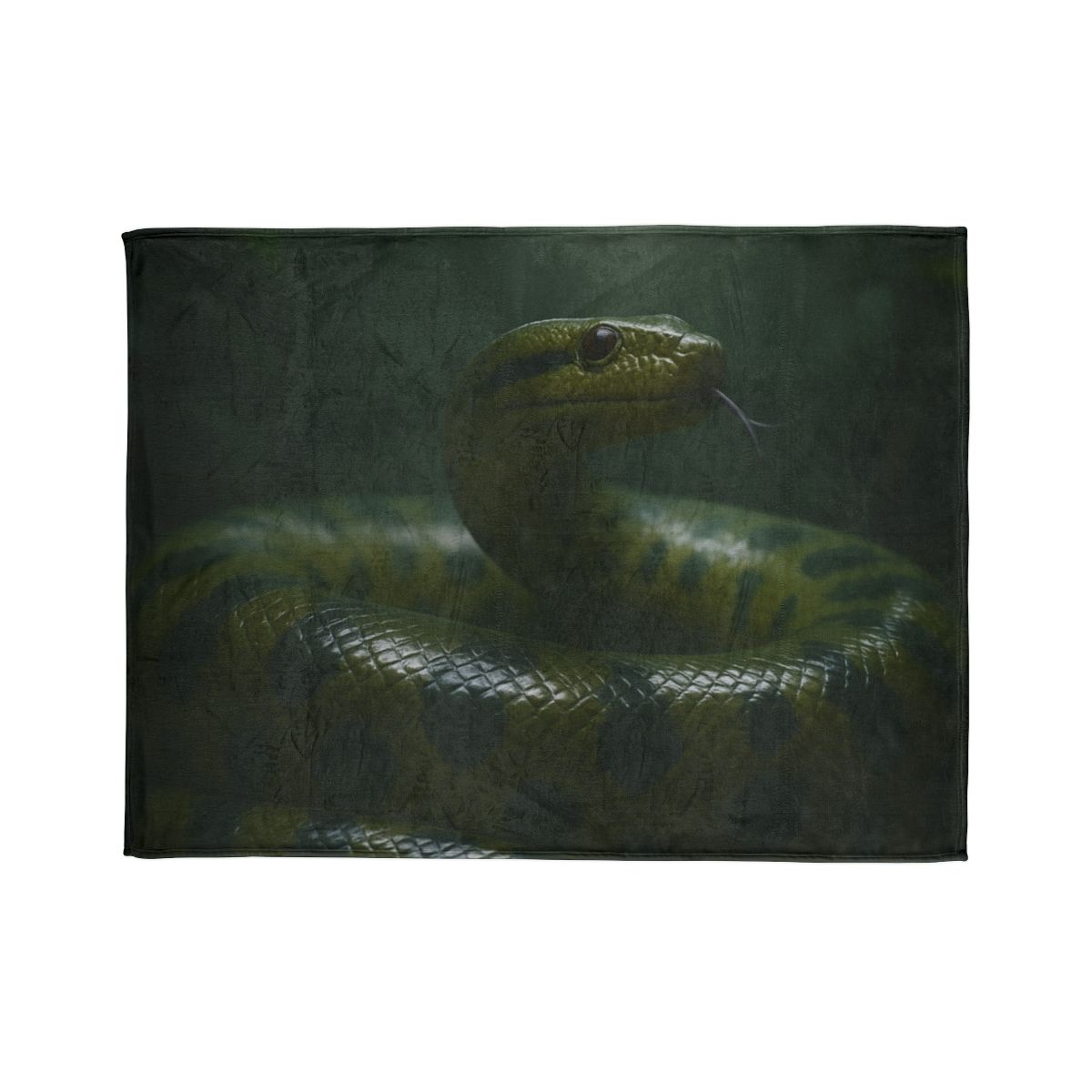 Starlit Coil Green Anaconda trendy patterned blankets