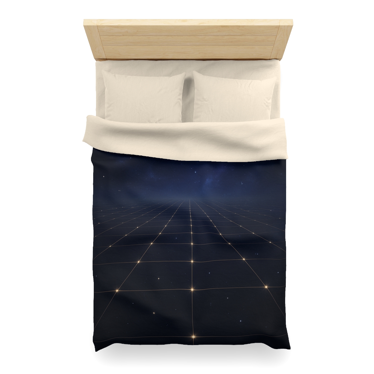 Luminous Cosmic Lattice personalized bedding duvets